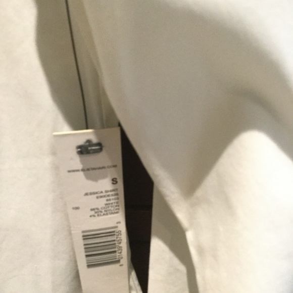 Elie Tahari White fitted blouse, size S - Picture 2 of 3